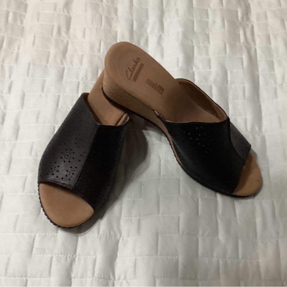 Clarks Women's Black Mules